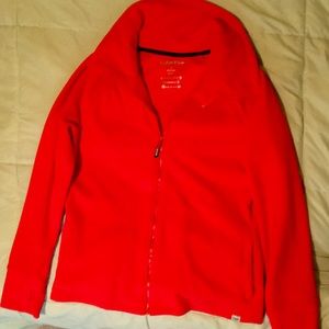 Calvin Klein Red Fleece performance Zipper Jacket.